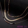 3pcs New Fashion Cute Lace Choker Necklace For Women Vintage Rhinestone Chian Chocker Necklaces Jewellry Collier A0753