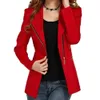 جديد المرأة طويلة الأكمام قصيرة الشتاء سترة سستة جاكيتات أنثى معطف المرأة ملابس أبلى أحمر 4 الحجم