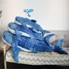 jumbo animal whale plush toy big blue whale pillow doll sea animals toys girlfriend Valentine's Day gift 100cm 150cm DY504211166998