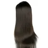 Lace Front Wig Silky Straight Brazilian Virgin Human Hair 150 Density Bleached Knots Pre Plucked Hairline With Baby Hair6639574