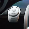 Chrome ABS Car Engine Start Stop Buttons Sequins Cover Trim 2pcs For BMW X3 F25 X4 F26 X5 F15 X6 F16 Interior Accessories