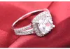 Fine Jewelry Real 925 Sterling Silver Ring for Women Cushion Cut Engagement Wedding Ring Jewelry N60237q