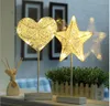 Batterilevering Creative LED Starlove HeartChristmas Tree Night Lights Lamp LED Flash Toys Lighting Table Lamps3768222