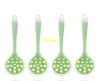 100pc/lot 28.5*9cm Food Filter Silicone Spoon Oil Strainer Long Handle Hanging Cooking Hot Pot Soup Ladle Kitchen Tool