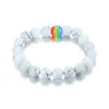 Mannen Dames Energie Regenboog Gay Armband Meditatie Gezondheid Agaat Regenboog Charms Armband