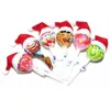 Mini cappello di Natale Babbo Natale Cappello Xmas Cappello Lollipop Mini Regalo per matrimoni Capite Creative Tree Ornament Decor9195276