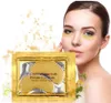 DHL Livraison gratuite 100 paires Crystal Antipuffness Masques anti-aiguilles Collagène Gold Powder Eye Mask