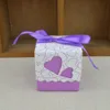 Love gift box DIY Favor Holders Creative Style Polygon Wedding Favors Boxes Candies And Sweets Gift Box With Ribbon 6 Colors Choose lin3718