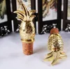 Creative Gold Pineapple Wine Bottle Stopper Wedding Favor Souvenir Party Supplies för Guest3519317