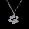 2019 Ny Tassut Cat Dog Paw Print Djurhalsband Kvinnor smycken Söt Pug Delicate Statement Necklace Set Gift N1914205194