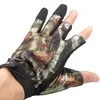 Оптом 3 вырезать палец противоскользящий камуфляж охотничий камуфляж-перчатки стрельба перчатки / тактические перчатки водонепроницаемые / ветрозащитные открытый, спортивные перчатки