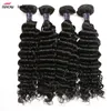 Ishow Menselijk Haar 10a Braziliaanse Diepe Wave Haar 4 Bundels Deals 100% Groothandel Remy Menselijk Haar Weave Verlenging Natuurlijke Kleur 8-28 Inch