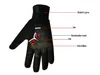 Märke Windproof Fleece Cykelhandskar Vinter MTB Bike Termal Guantes de Po BicicLeta Män Full Finger Cykling Handskar Luvas de Goleiro