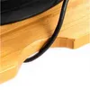Présentoir rectangulaire de Type Table en bambou multifonction, supports de rangement de couleur bois, vente en gros 2019