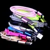 1m 2m 3m Alloy Fabric Flätad Kabel Typ C Micro USB Data Laddare Kablar För Samsung S4 S6 S7 HTC Android Telefon