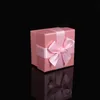 2018 Hot Pink Sky Cover Creative Smycken Box Bow Tie Smycken Box Presentförpackning Tillverkare Partihandel