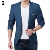 Fashion Men Slim Autumn Suit Blazer Business Formal Party Male Suit One Button Lapel Casual Long Sleeve Pockets Top D18101001