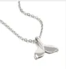 20st/mycket modehalsband antik silvervalsvansfisk charms hänge kedja tröja halsband smycken gåva 60 cm
