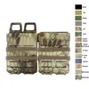 Tactical Airsoft Hunting Vest Tillbehör Box Holster Set Molle Mag Clip 5.56 Snabb magmagasin påse no06-102