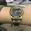 U1 ST9デザイナーの男性は金ステンレス鋼自動サファイアガラスステンレスメンズウォッチスポーツ男性の腕時計を見る