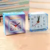 Hogar al aire libre portátil lindo Mini dibujos animados multifunción viaje cama pitido escritorio despertador Mini relojes de mesa portátiles