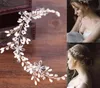 Pearl hair with white wedding dress accessories hair head and bridal headwear3829770