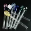 Hot Water Pipe Colorful Pyrex Glass Oil Burner Pipes Mini Small Handful Dab Rigs Nail Pipe Smoking Accessories DHL