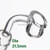 Quartz Banger Nail Dikke 4mm 90 Graden Clear Joint 10 14 18mm Man Vrouw Joint Pure Crystal voor Glas Waterleiding