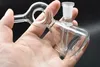 Tuyau de fumée de bang d'eau de brûleur à mazout en verre avec tuyau de brûleur à mazout de 10 mm épais pyrex portable mini verre narguilé bong main fumer des conduites d'eau