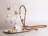 HOT Creative arbre forme bois bijoux rack cerf roi boucles d'oreilles titulaire européen bijoux stockage rack collier boucles d'oreilles bracelet présentoir