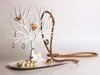 Creative Tree Shape Antler Smycken Rack Hjort King Earring Holder European Smycken Storage Rack Halsband Örhängen Armband Display Stand