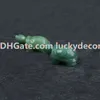 10 sztuk Lucky Protection Amulet Sea Turtle Figurine Natural Green Aventurine Carved Gemstone Healing Pocket Tortoise Statua 1.5 "/ 2" Wystrój pokoju