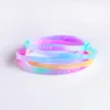 Mode Silicone Summer Sport Jelly Bracelet imprimé Couleur Couleur Caoutchouc Bracelets Bijoux En gros 12 pcs