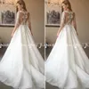 Manches longues Robe de mariée Robe de mariée-Train Loong Train A-line Hiver Brides Maxi Robes Superbe Robe de soirée formelle Robes Maxi