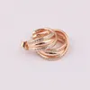 Authentic 925 Sterling Silver Hook Earring with Original box Fit Jewelry Rose Gold Stud Earring Women Wedding Gift Earrings7744342