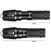 Stor kampanj LED ficklampa 5 lägen 5000 Lumen Zoomable Ultra Bright Cree XM-L T6 LED Torch 18650 Batteri + Laddare