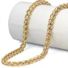 collier de chaîne tressé d'or
