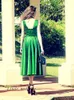 Vintage 1950039s Elegance Emerald Green Cocktail Dress High Quality Real Po Tea längd Kort parti Prom och hemkommande klänning2584503