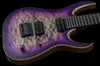 7 strängar Duvell Qatsi Ajna Burst John Browne Quilted Maple Top Elektrisk Gitarr Ebony Fingerboard Padauk Wenge Neck, Black Lock Tuners