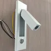 Topoch Lámpara de pared ajustable para interiores, paquete de 2 semiempotrados, interruptor de encendido/apagado/atenuador de luz, aplique LED enfocado con inclinación giratoria para leer sobre la cabecera