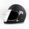 Motosiklet Kask Co Thompson Ghost Rider Yarış Parlak Vintage Kaskları Visor Capacete Casco Moto ile Tam Yüz Kask