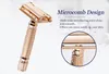 Butterfly Open Classic Double Edge Blade Safety Shaving Razor Shaver Handle Holder Blade Mirror Case8075013