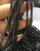 Free Shipping 3meter lot in bulk stainless steel black plated Box Link chain jewelry Findings marking DIY 2.4mm wide