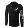 Men T Shirt 2018 Fashion Brand Clothing Eagle Printed T Shirt Men Casual Long Sleeve Men Hip Hop Funny T Shirts Tops Tees4916013