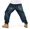 Hip Hop Jeans Autumn Winter Skateboard Men's Denim Baggy Jeans Men Loose NEW Man Cotton Jeans Plus Size 44 46 Long Trousers Male Bottoms