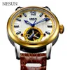 NESUN MEN Sports Watches Hollow Automatic Mechanical Wristwatches Male Clock Home Clock Relogio Masculino New1