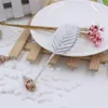 Wholesale-cheap 30pcs/lot 5cm Silk Leaf-Shaped  Artificial Flower For Wedding Decoration DIY Scrapbooking Craft Fake Flower