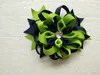 20 st 4 tums barnspolade blommor hårklipp bågar handgjorda boutique headwear band bowknot romantisk kanzashi tjej hår tillbehör hd3552