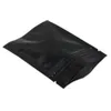 6 × 8 センチメートル黒再利用可能なアルミ箔ジッパーロック食品保存袋箔マイラーヒートシールコーヒー茶粉末包装食料品マイラーバギー