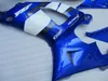 Kit de carenagem 7 ganchos para Yamaha YZF R1 2000 2001 carenagem azul branca YZFR1 00 01 VB58